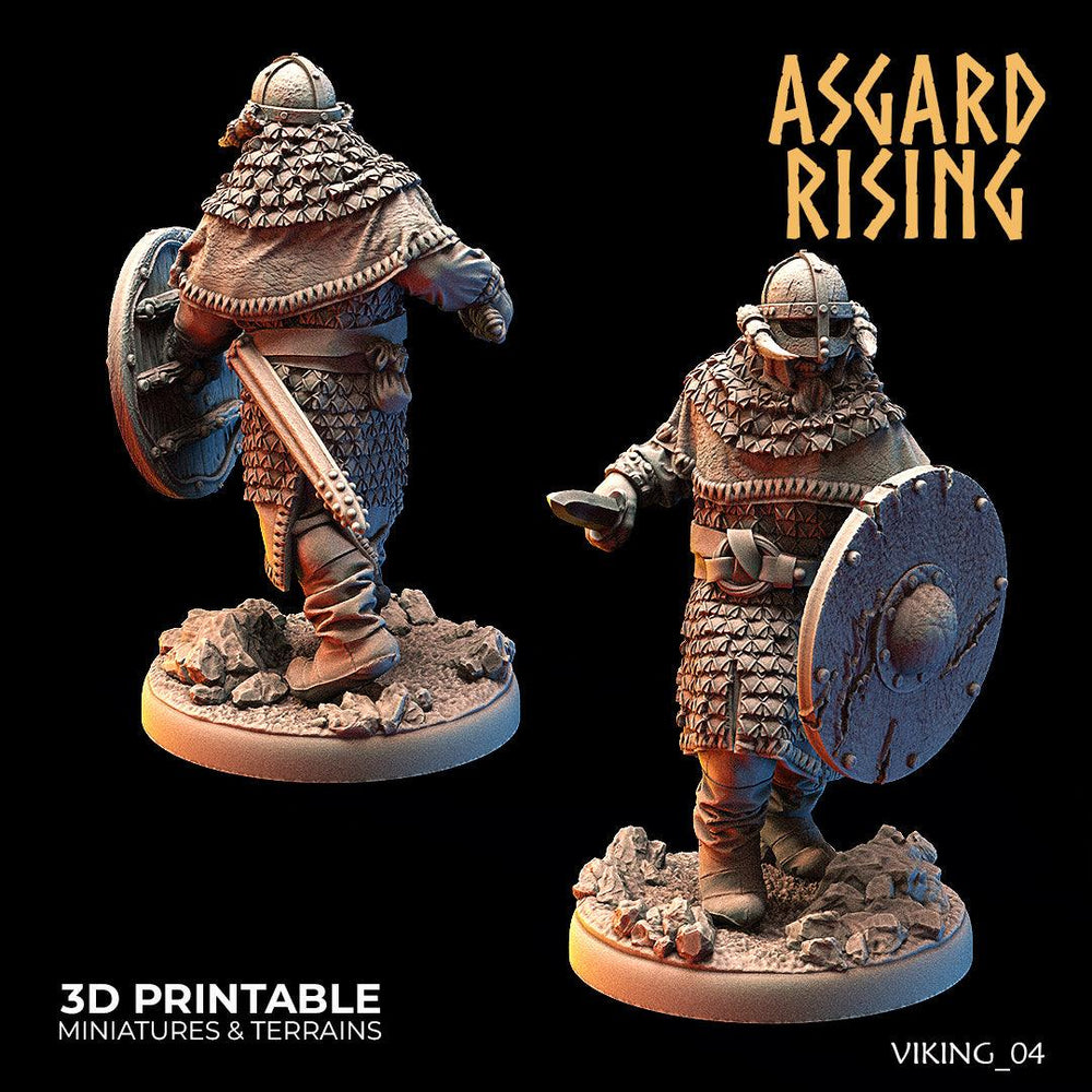 3D Printed Asgard Rising Vikings of the White Bear Clan Warriors 28mm - 32mm (Online Only)