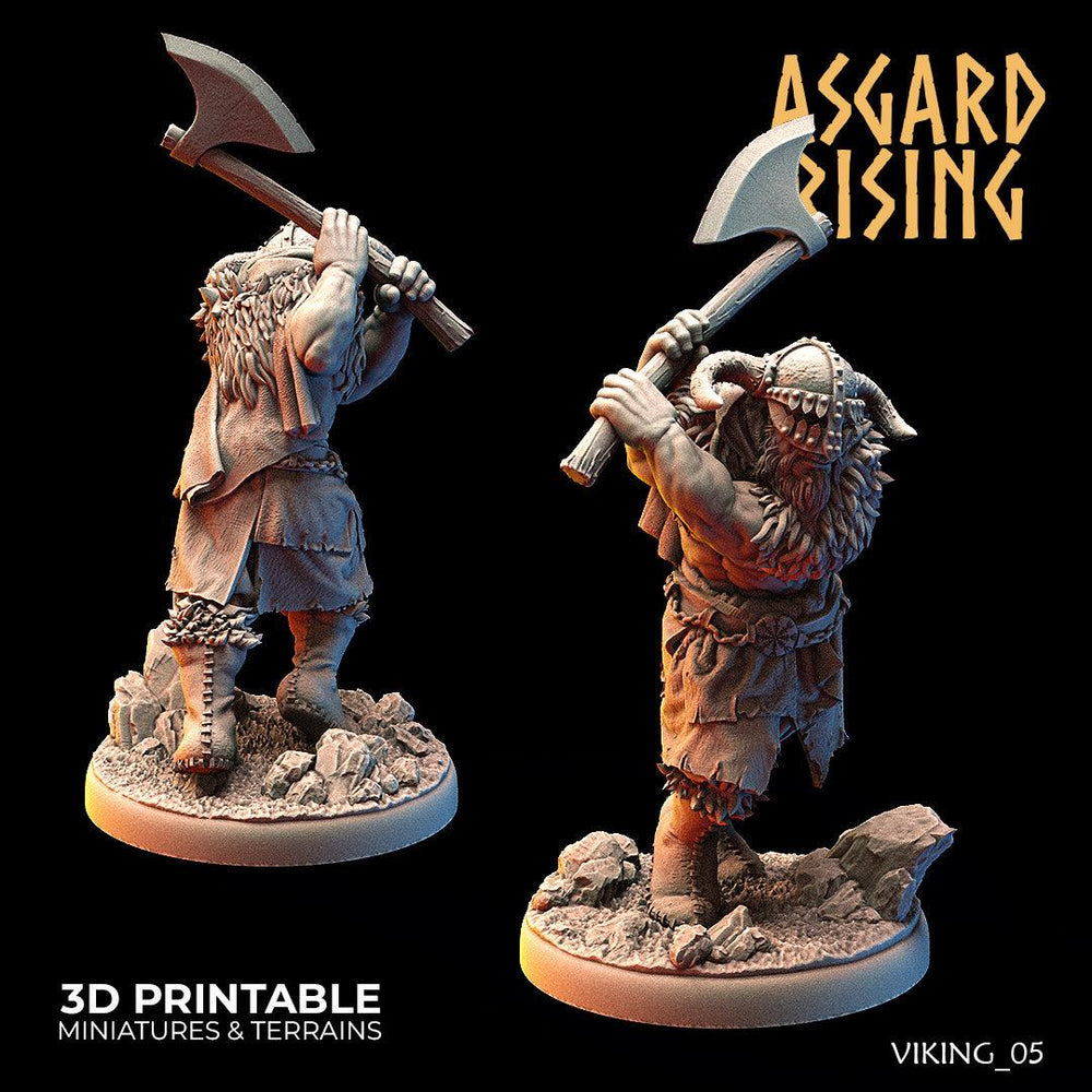 3D Printed Asgard Rising Vikings of the White Bear Clan Warriors 28mm - 32mm (Online Only)