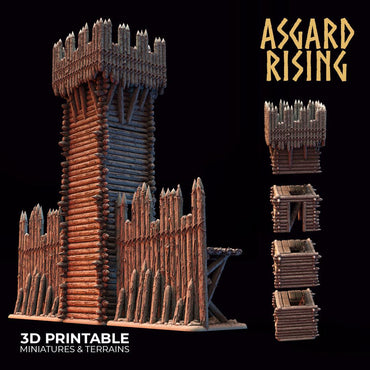 3D Printed Asgard Rising Watchtower 28mm - 32mm Ragnarok D&D (Online Only)