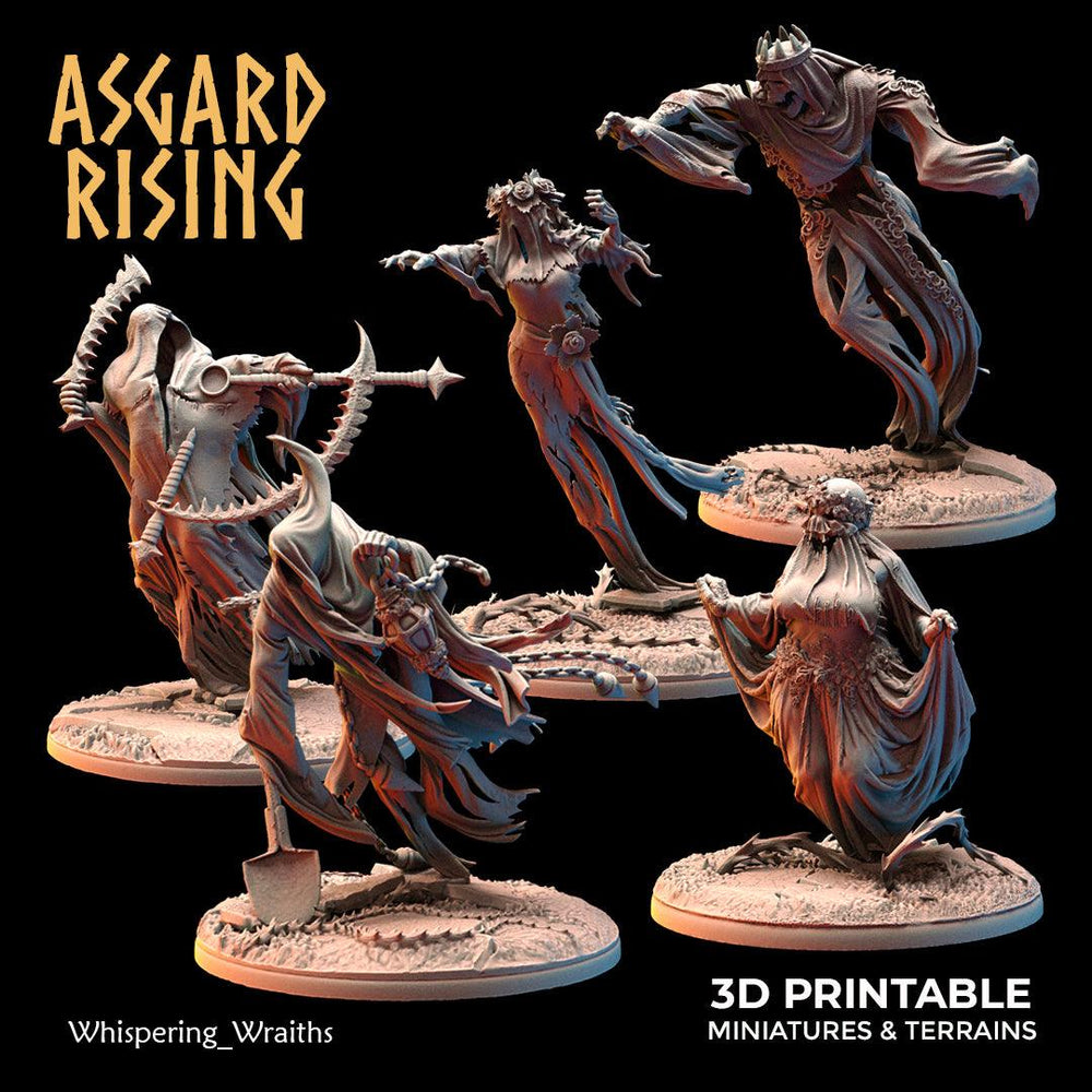 3D Printed Asgard Rising Whispering Wraiths 28 32 mm Wargaming DnD (Online Only)