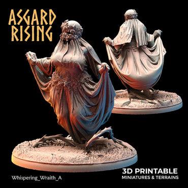 3D Printed Asgard Rising Whispering Wraiths 28 32 mm Wargaming DnD (Online Only)