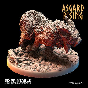 3D Printed Asgard Rising Wild Lynxes 28 32 mm Wargaming DnD (Online Only)