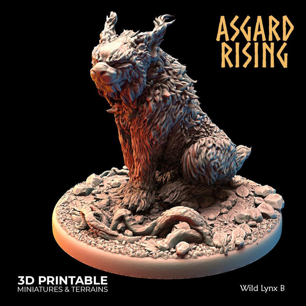 3D Printed Asgard Rising Wild Lynxes 28 32 mm Wargaming DnD (Online Only)
