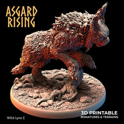 3D Printed Asgard Rising Wild Lynxes 28 32 mm Wargaming DnD (Online Only)