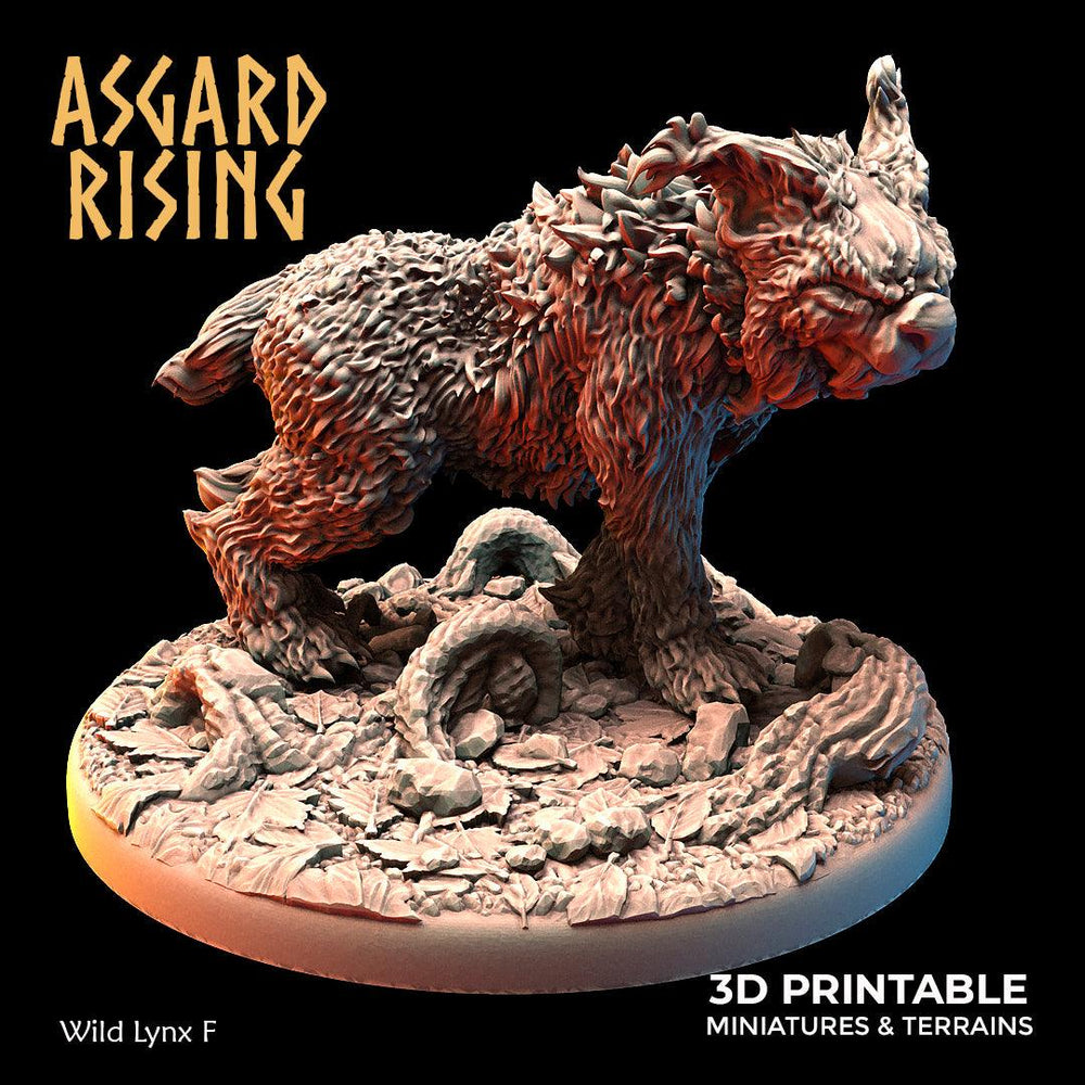 3D Printed Asgard Rising Wild Lynxes 28 32 mm Wargaming DnD (Online Only)
