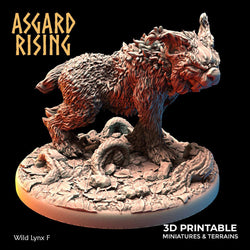 3D Printed Asgard Rising Wild Lynxes 28 32 mm Wargaming DnD (Online Only)