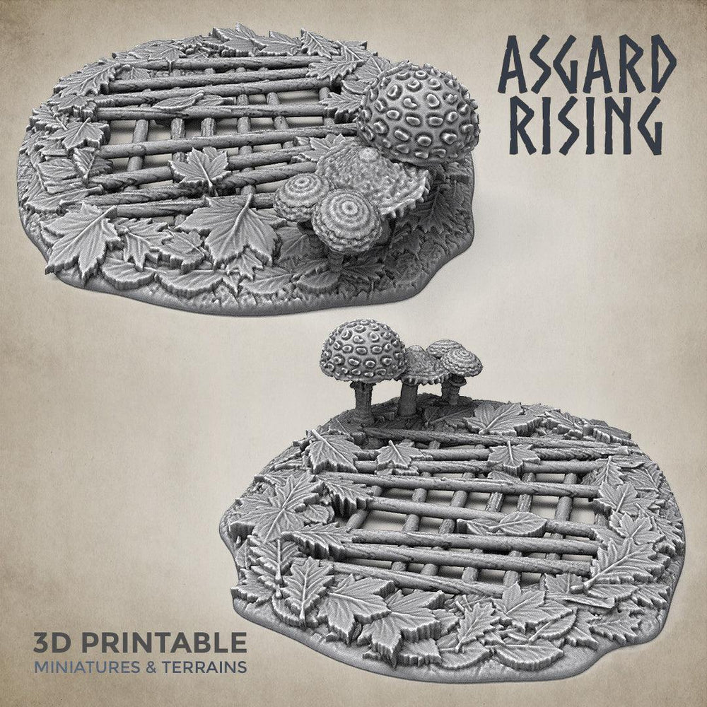 3D Printed Asgard Rising Wolf Trap Hole Forest- 32mm D&D (Online Only)