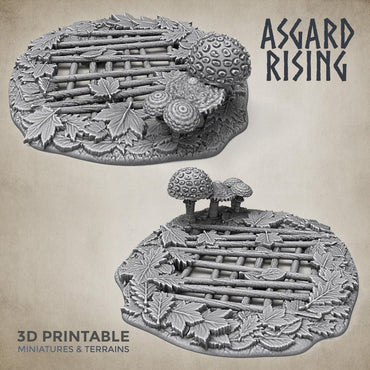3D Printed Asgard Rising Wolf Trap Hole Forest- 32mm D&D (Online Only)
