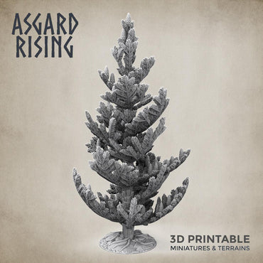 3D Printed Asgard Rising Young Conifers Firs Tree 32mm D&D (Online Only)