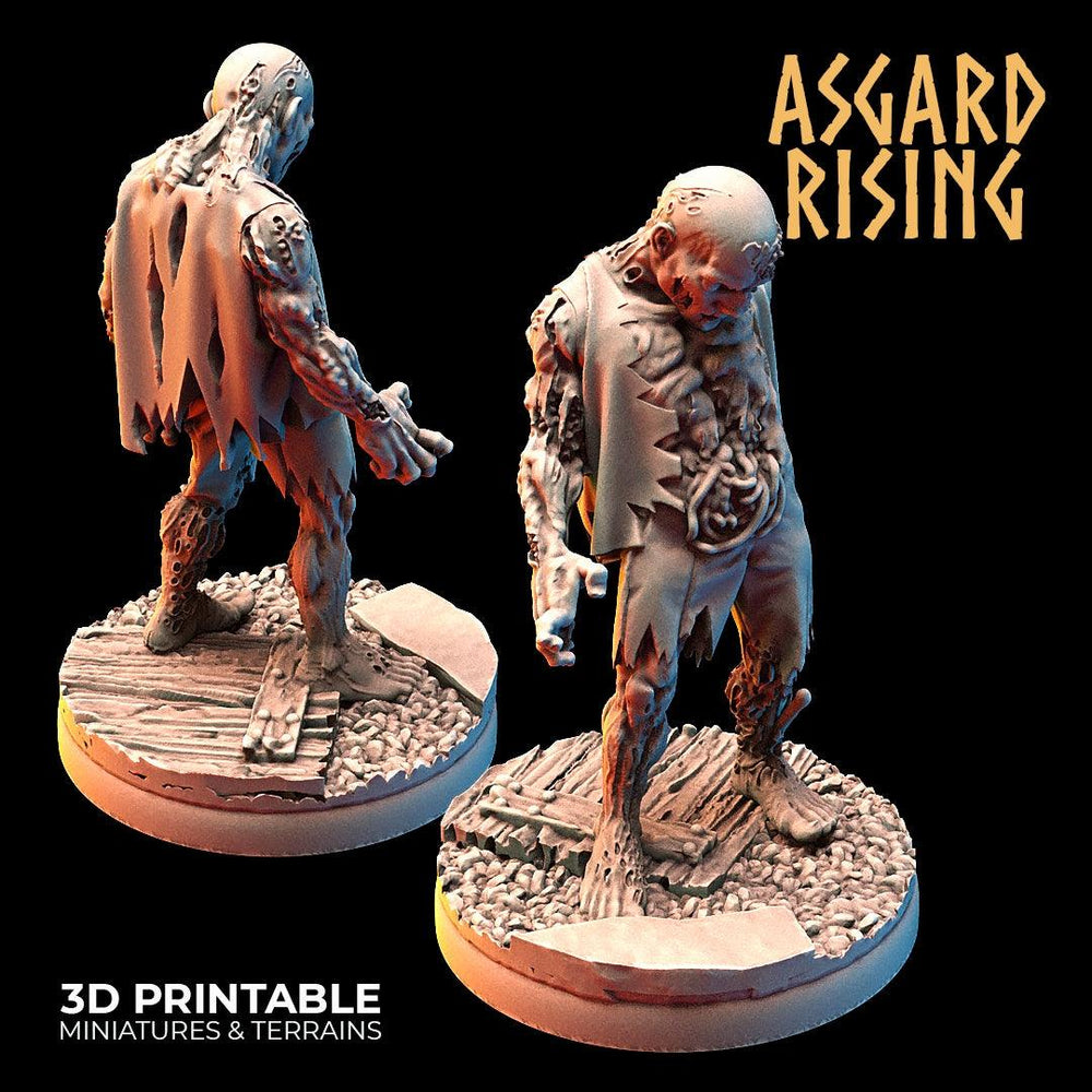3D Printed Asgard Rising Zombies Undead Set 28mm - 32mm (Online Only)