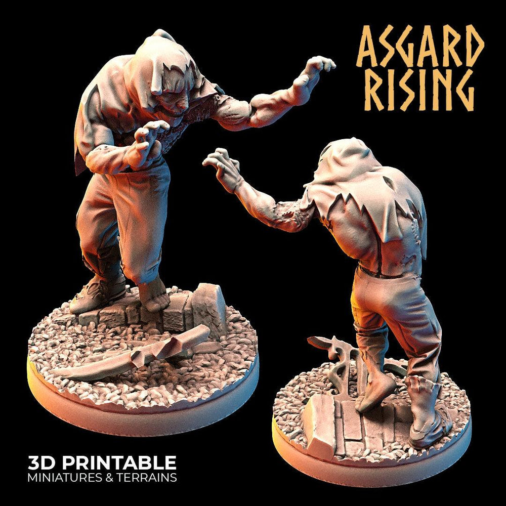 3D Printed Asgard Rising Zombies Undead Set 28mm - 32mm (Online Only)