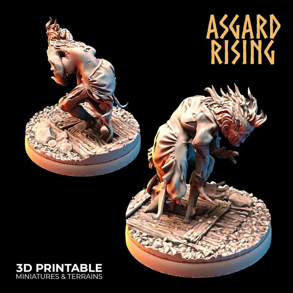 3D Printed Asgard Rising Zombies Undead Set 28mm - 32mm (Online Only)