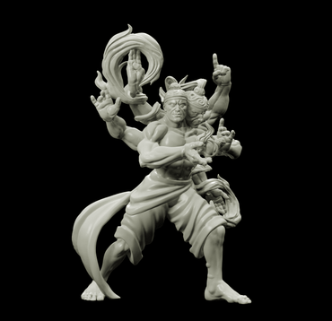3D Printed Bestiary Vol. 4 Nafarrate - Agni Vedalken 32mm Ragnarok D&D (Online Only)
