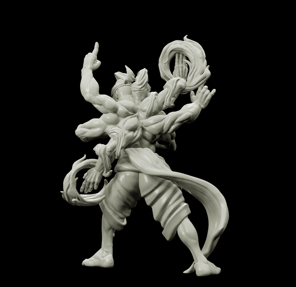 3D Printed Bestiary Vol. 4 Nafarrate - Agni Vedalken 32mm Ragnarok D&D (Online Only)