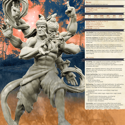 3D Printed Bestiary Vol. 4 Nafarrate - Agni Vedalken 32mm Ragnarok D&D (Online Only)