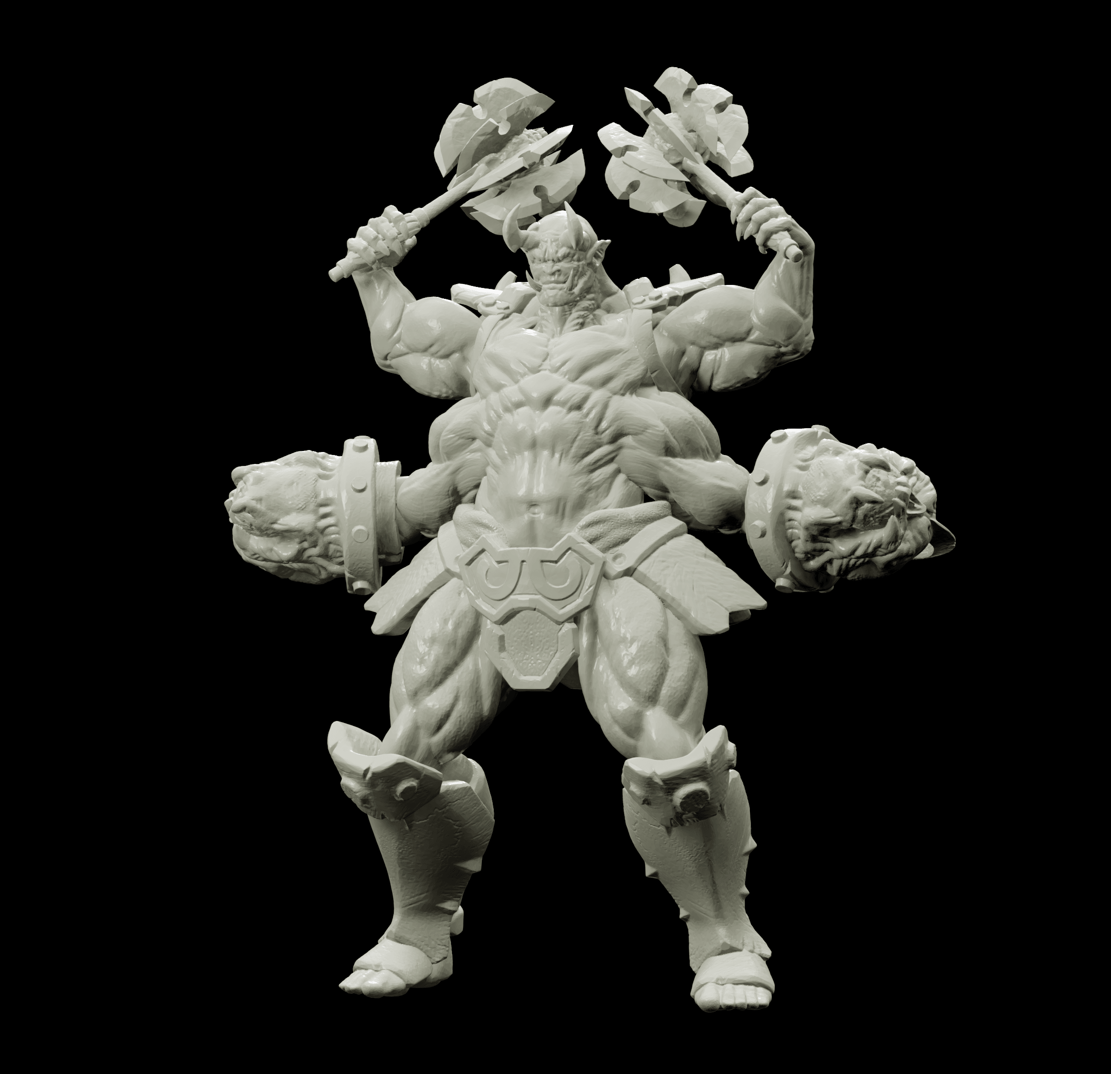 3D Printed Bestiary Vol. 4 Nafarrate - Al'Goleth Demon Fiend 32mm Ragnarok D&D (Online Only)