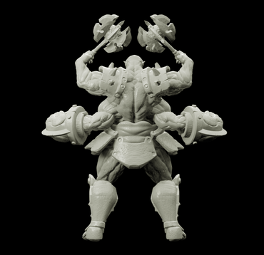 3D Printed Bestiary Vol. 4 Nafarrate - Al'Goleth Demon Fiend 32mm Ragnarok D&D (Online Only)
