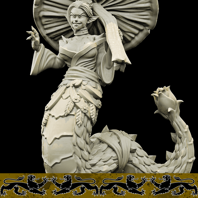 3D Printed Bestiary Vol. 4 Nafarrate - Aldoris Forest Spirit 32mm Ragnarok D&D (Online Only)