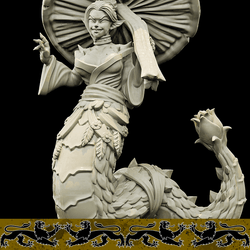 3D Printed Bestiary Vol. 4 Nafarrate - Aldoris Forest Spirit 32mm Ragnarok D&D (Online Only)
