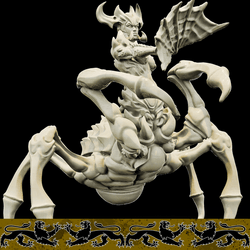 3D Printed Bestiary Vol. 4 Nafarrate - Arachne Spider 32mm Ragnarok D&D (Online Only)