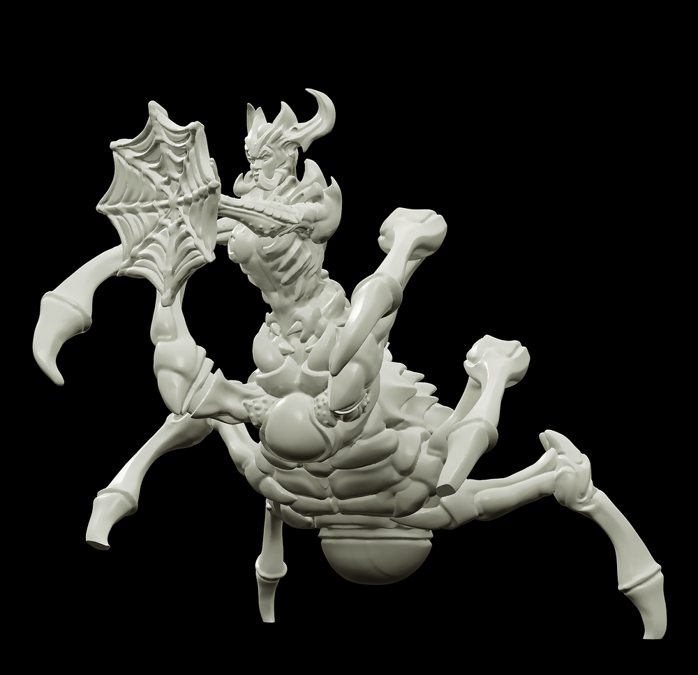 3D Printed Bestiary Vol. 4 Nafarrate - Arachne Spider 32mm Ragnarok D&D (Online Only)