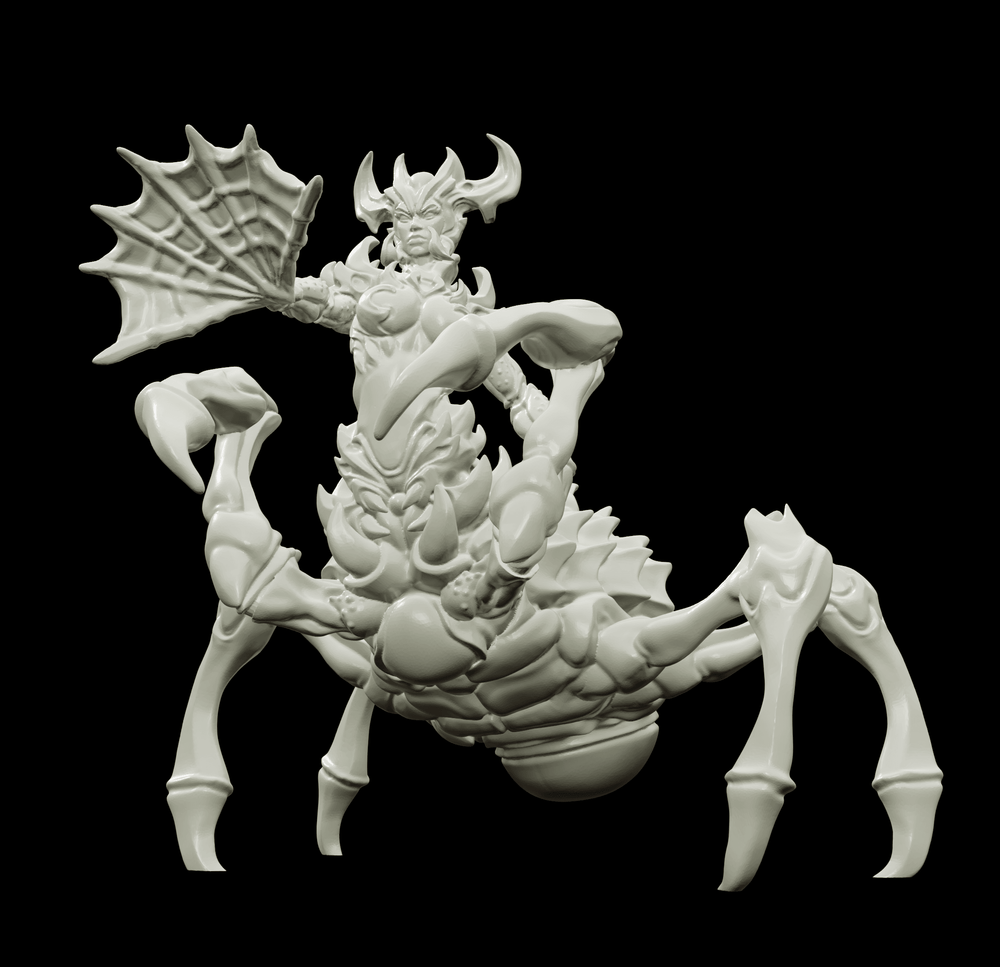 3D Printed Bestiary Vol. 4 Nafarrate - Arachne Spider 32mm Ragnarok D&D (Online Only)