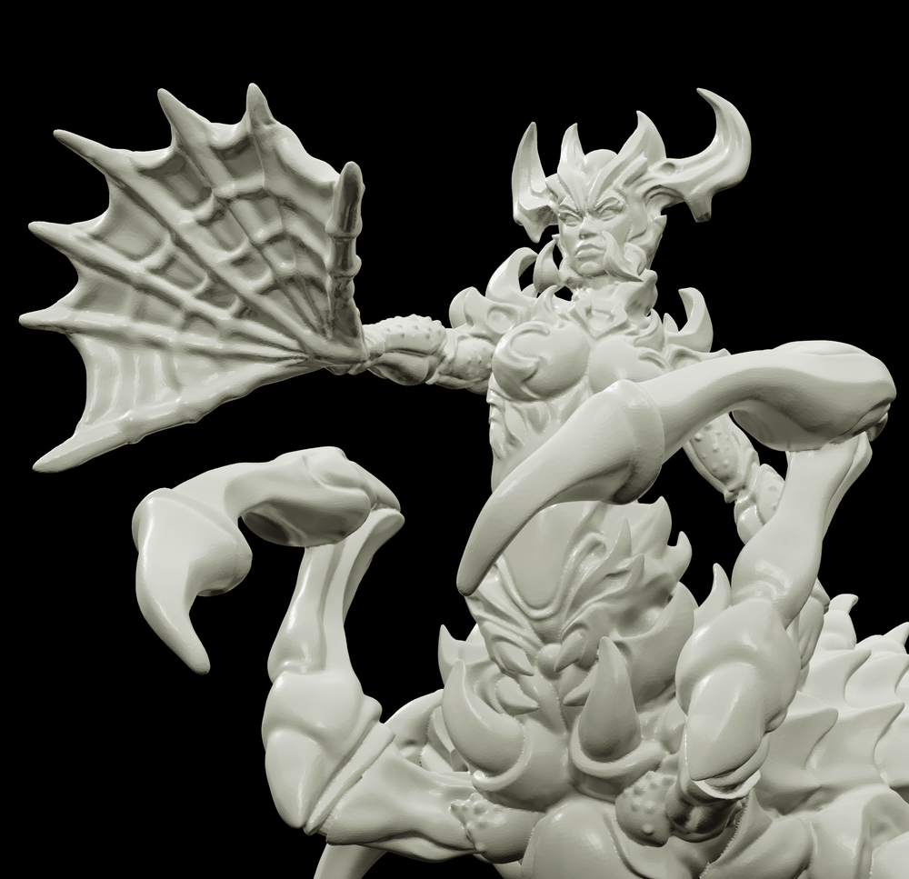 3D Printed Bestiary Vol. 4 Nafarrate - Arachne Spider 32mm Ragnarok D&D (Online Only)