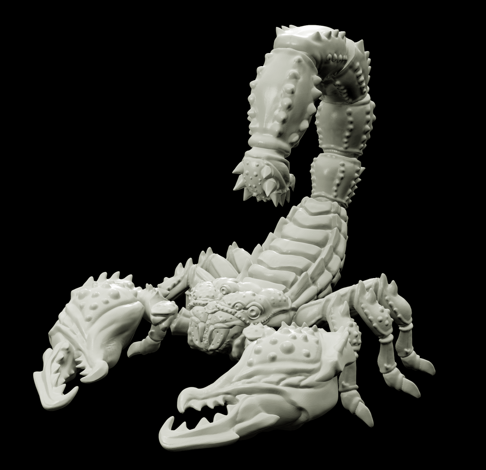 3D Printed Bestiary Vol. 4 Nafarrate - Astrakon Scorpion 32mm Ragnarok D&D (Online Only)