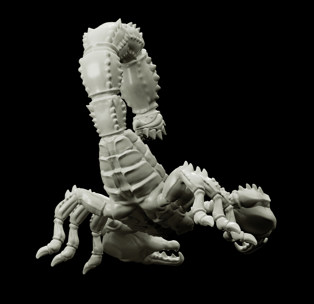 3D Printed Bestiary Vol. 4 Nafarrate - Astrakon Scorpion 32mm Ragnarok D&D (Online Only)