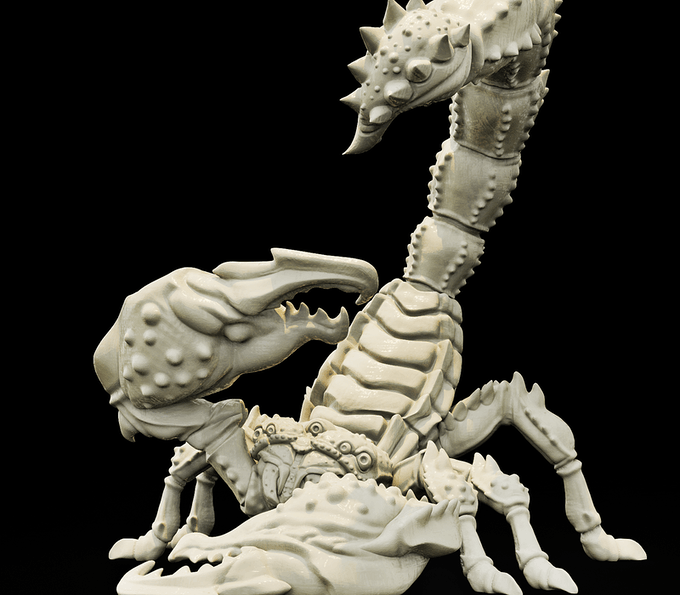 3D Printed Bestiary Vol. 4 Nafarrate - Astrakon Scorpion 32mm Ragnarok D&D (Online Only)