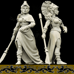 3D Printed Bestiary Vol. 4 Nafarrate - Athena 32mm Ragnarok D&D (Online Only)