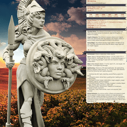 3D Printed Bestiary Vol. 4 Nafarrate - Athena 32mm Ragnarok D&D (Online Only)