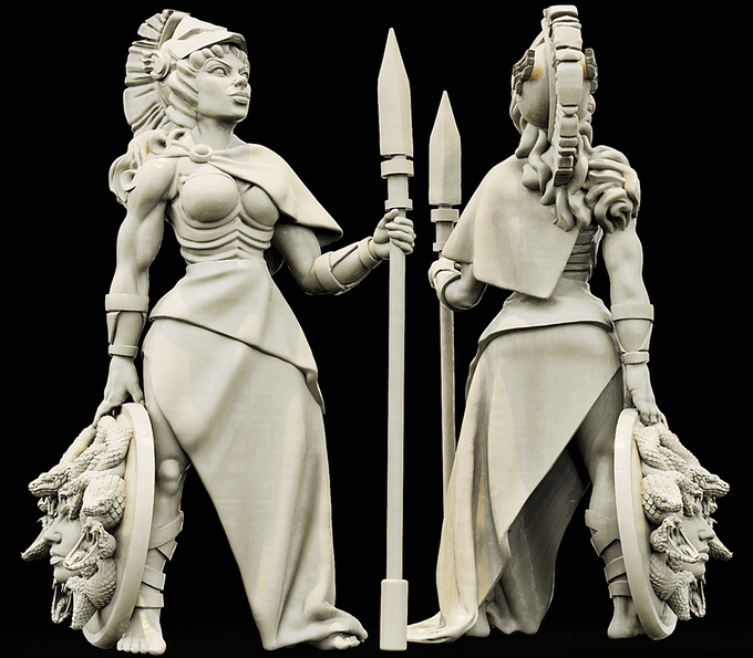 3D Printed Bestiary Vol. 4 Nafarrate - Athena 32mm Ragnarok D&D (Online Only)