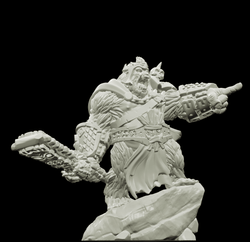 3D Printed Bestiary Vol. 4 Nafarrate - Banzai Gorilla King 32mm Ragnarok D&D (Online Only)