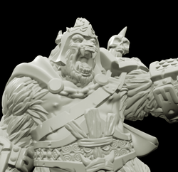 3D Printed Bestiary Vol. 4 Nafarrate - Banzai Gorilla King 32mm Ragnarok D&D (Online Only)