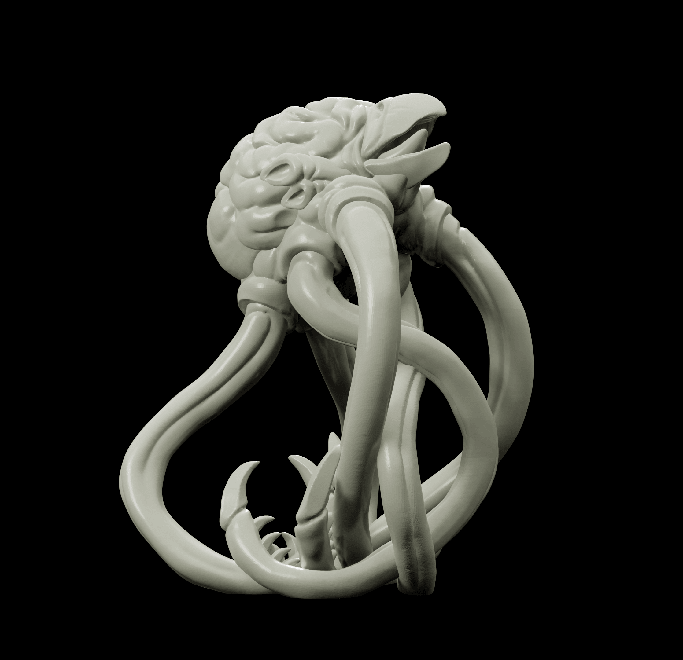 3D Printed Bestiary Vol. 4 Nafarrate - Brain Abomination 32mm Ragnarok D&D (Online Only)