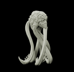 3D Printed Bestiary Vol. 4 Nafarrate - Brain Abomination 32mm Ragnarok D&D (Online Only)