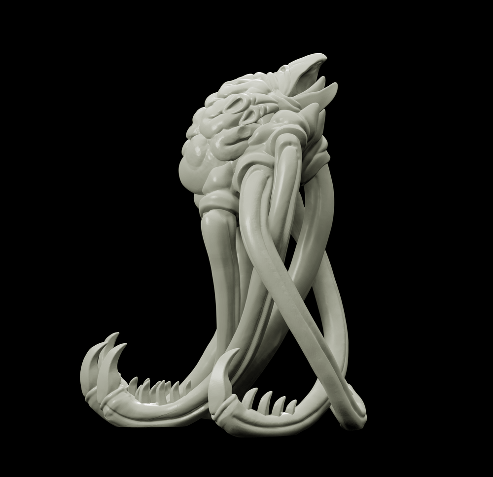 3D Printed Bestiary Vol. 4 Nafarrate - Brain Abomination 32mm Ragnarok D&D (Online Only)
