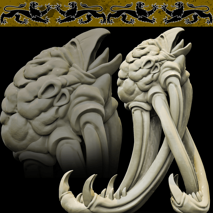 3D Printed Bestiary Vol. 4 Nafarrate - Brain Abomination 32mm Ragnarok D&D (Online Only)