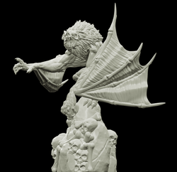 3D Printed Bestiary Vol. 4 Nafarrate - Camazotz Demon Fiend 32mm Ragnarok D&D (Online Only)