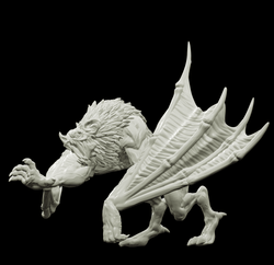 3D Printed Bestiary Vol. 4 Nafarrate - Camazotz Demon Fiend 32mm Ragnarok D&D (Online Only)