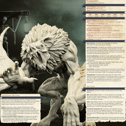 3D Printed Bestiary Vol. 4 Nafarrate - Camazotz Demon Fiend 32mm Ragnarok D&D (Online Only)