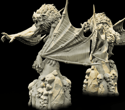 3D Printed Bestiary Vol. 4 Nafarrate - Camazotz Demon Fiend 32mm Ragnarok D&D (Online Only)