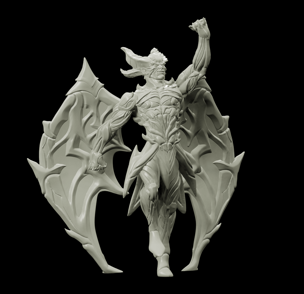 3D Printed Bestiary Vol. 4 Nafarrate - Chernobog Demon Fiend 32mm Ragnarok D&D (Online Only)