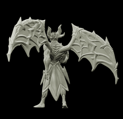3D Printed Bestiary Vol. 4 Nafarrate - Chernobog Demon Fiend 32mm Ragnarok D&D (Online Only)