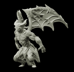 3D Printed Bestiary Vol. 4 Nafarrate - Chernobog Demon Fiend 32mm Ragnarok D&D (Online Only)