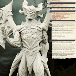 3D Printed Bestiary Vol. 4 Nafarrate - Chernobog Demon Fiend 32mm Ragnarok D&D (Online Only)