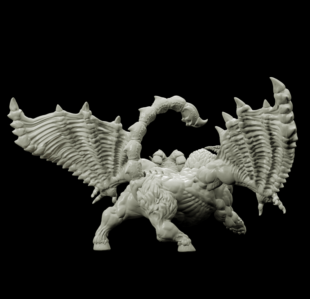 3D Printed Bestiary Vol. 4 Nafarrate - Chimera 32mm Ragnarok D&D (Online Only)