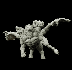 3D Printed Bestiary Vol. 4 Nafarrate - Chimera 32mm Ragnarok D&D (Online Only)