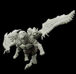 3D Printed Bestiary Vol. 4 Nafarrate - Chimera 32mm Ragnarok D&D (Online Only)
